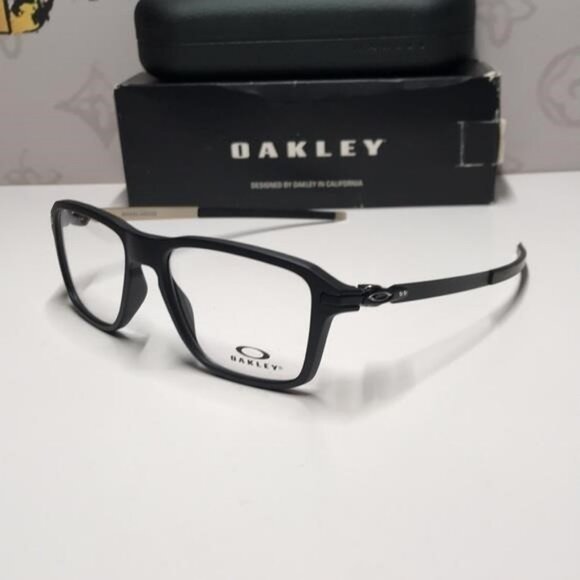 New Authentic Oakley Black Eyeglasses OX8166-0152 - Picture 6 of 12